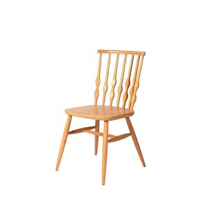 Natura Retro Ahşap Ceviz Sandalye Natural