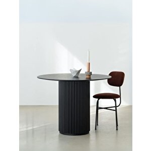 Breeze Yuvarlak Ahşap Bohem Masa 90x90