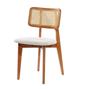 Seraphine İskandinav Natural Ahşap Masa Sandalye Takımı 110x110