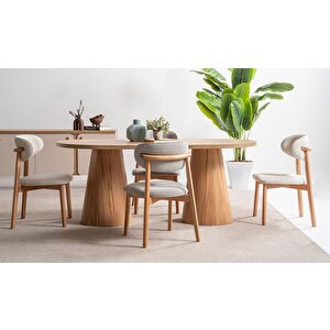 Nivara Bohem Ahşap Yemek Masası 90x170