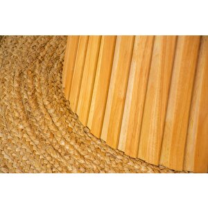 Mistral İskandinav Doğal Ahşap Mutfak Masası 120x120