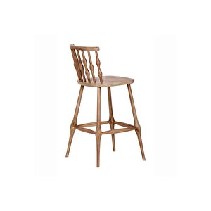 Natura Retro Ahşap Bar Sandalyesi