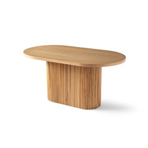 Nordik İskandinav Natural Ahşap Masa Sandalye Takımı 90x160