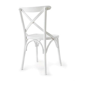 Gazzini Thonet Ahşap Sandalye Beyaz