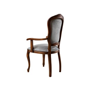 Victoria Kolçaklı Ahşap Oymalı Country Sandalye