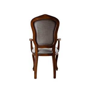 Victoria Kolçaklı Ahşap Oymalı Country Sandalye