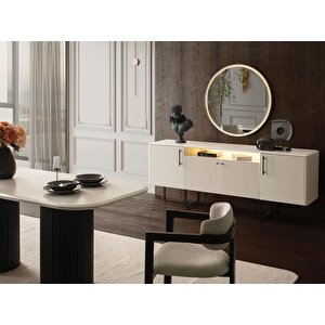 Tizma İskandinav Ahşap Masa Sandalye Takımı 90x200