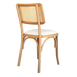 Sofa Hazeranlı Ahşap İskandinav Sandalye Natural