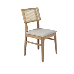 Visby Sedef Natural Ahşap Bohem Sandalye