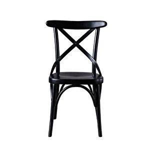 Gazzini Thonet Ahşap Sandalye Siyah