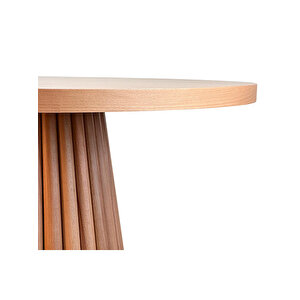 Acantus Natural Ahşap Yemek Masası 110x110 Natural