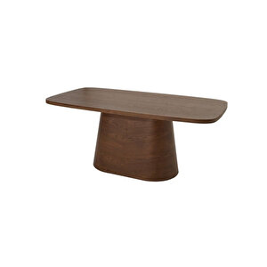 Barocco İtalyan Still Oval Ahşap Yemek Masası 100x180 Ceviz