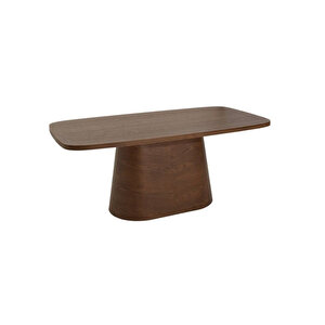 Barocco İtalyan Still Oval Ahşap Yemek Masası 100x180 Ceviz