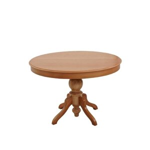 Lindon Baba Ayak Yuvarlak Açılır Masa 120x120 Natural