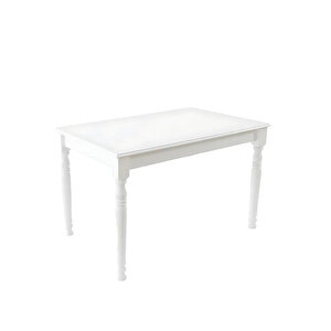 Antik Açılır Yemek Masası 80x120 Beyaz