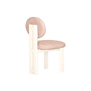 Coco İskandinav Teddy Natural Ahşap Bohem Sandalye
