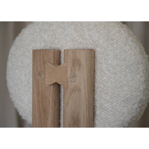 Coco İskandinav Teddy Natural Ahşap Bohem Sandalye