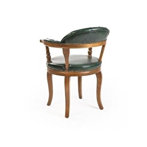 Majesta Classic Ahşap Sandalye Yesil Natürel