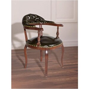 Majesta Classic Ahşap Sandalye Ceviz-Siyah