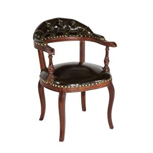 Majesta Classic Ahşap Sandalye Ceviz-Siyah