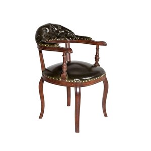 Majesta Classic Ahşap Sandalye Ceviz-Siyah