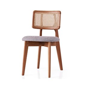 Zeus Bambu Hazeranlı Ahşap Bohem Sandalye Natural