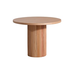 Tetra İskandinav Natural Ahşap Masa Sandalye Takımı 100x100 Natural
