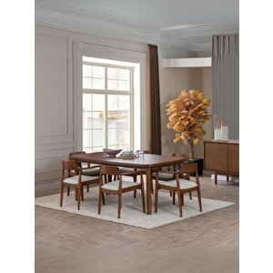 Bien Meşe Yemek Masası 100x190 Ceviz
