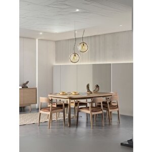 Bien Meşe Yemek Masası 100x190 Natural