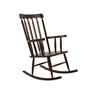 Dakota Rocker Amerikan Retro Ahşap Sallanır Sandalye Ceviz