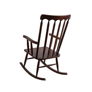 Dakota Rocker Amerikan Retro Ahşap Sallanır Sandalye Ceviz