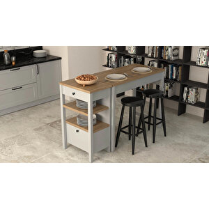 Ashbourne Ahşap Bar Taburesi