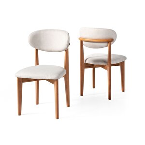 Marsilya İskandinav Natural Ahşap Masa Sandalye Takımı 90x130
