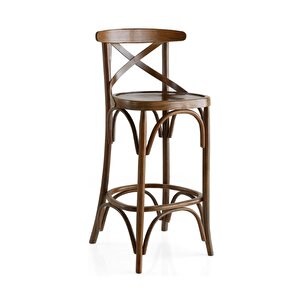Thonet Ahşap Bar Sandalyesi Ceviz