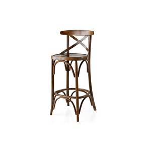 Thonet Ahşap Bar Sandalyesi Ceviz