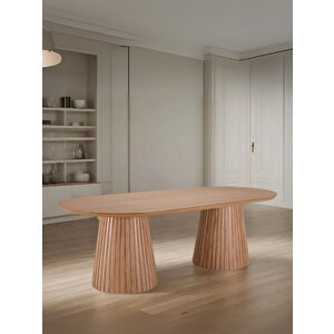 Bohenza Sabit Ahşap Yemek Masası 90x180 Natural