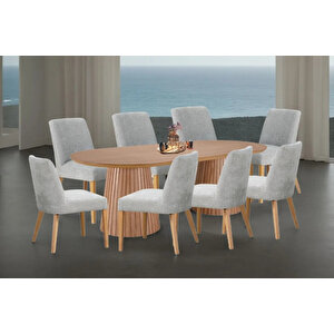 Bohenza Sabit Ahşap Yemek Masası 90x180 Natural