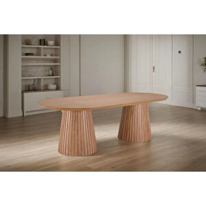 Bohenza Sabit Ahşap Yemek Masası 90x180