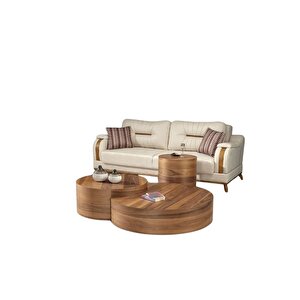 Walnut Ceviz Orta Sehpa Takımı