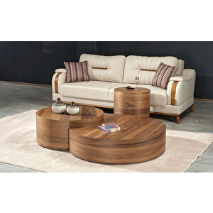 Walnut Ceviz Orta Sehpa Takımı