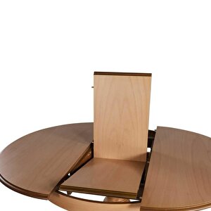 Rika Baba Ayak Oval Açılır Masa 90x130