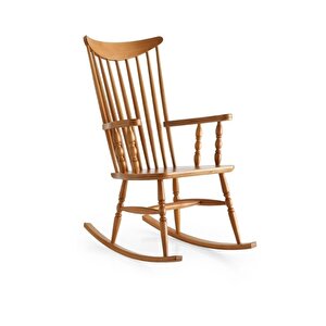 Willlow Rocker Ahşap Sallanır Sandalye Natural