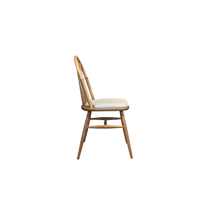 Rustica Döşemeli Classic Natural Ahşap Yemek Sandalyesi