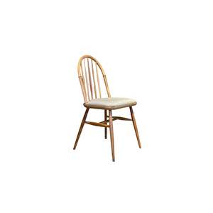 Rustica Döşemeli Classic Natural Ahşap Yemek Sandalyesi