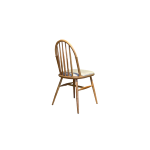 Rustica Döşemeli Classic Natural Ahşap Yemek Sandalyesi