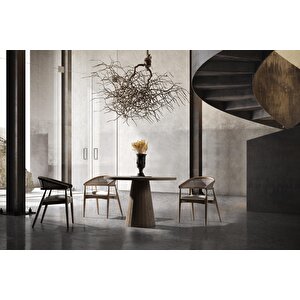 Verona Meşe Ahşap Yemek Masası 100x100