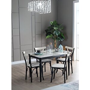 Gazzini Thonet Sandalye Siyah-Beyaz