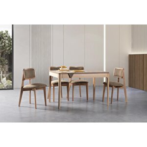 Urbanis Açılır Yemek Masası 120'lik Natural