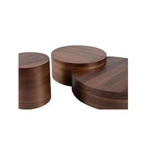 Walnut Orta Sehpa Takımı Ceviz