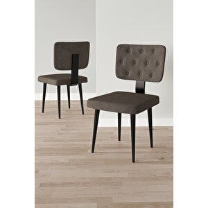 Lars Siyah Mermer 80x132 Açılabilir Mdf Masa Yemek Odası Takımı,mutfak Takımı 4 Adet Sandalye